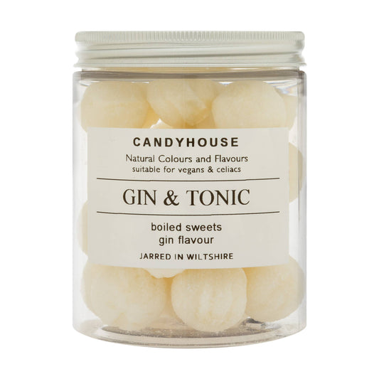 Gin & Tonic Hard Boiled Sweets in Jam Jar