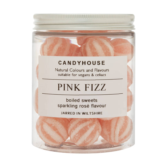 Pink Fizz Hard Boiled Sweets in Jam Jar